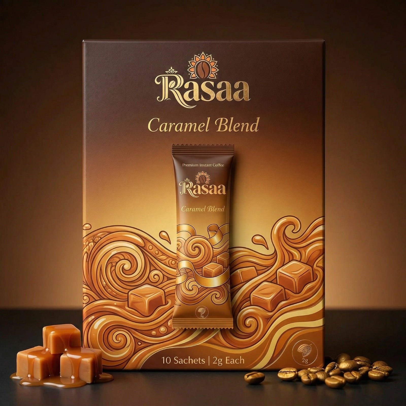 Rasaa Caramel Blend 10-sachet box