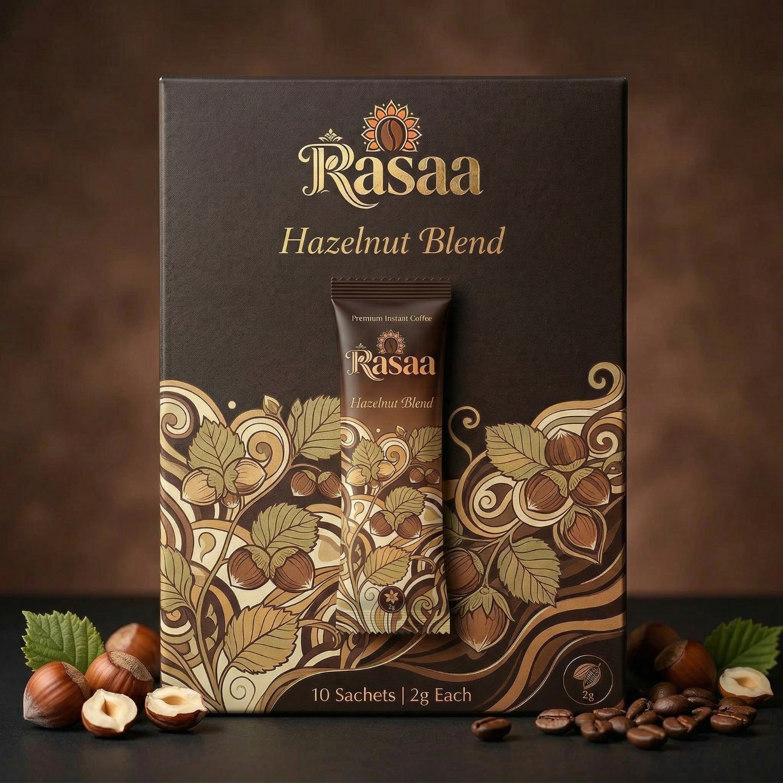 Rasaa Hazelnut Blend 10-sachet box